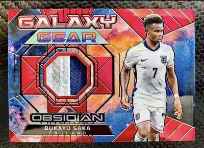 2024-25 Panini OBSIDIAN SOCCER ENGLAND BUKAYO SAKA Relic 10/10 Arsenal