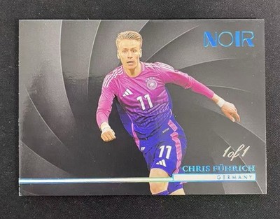 2024-25 Panini Noir Germany Chris Fuhrich Base Platinum Blue ONE OF ONE 1/1