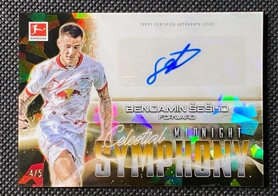 2024-25 TOPPS MIDNIGHT BUNDESLIGA BENJAMIN SESKO Auto /5 🔥🔥 RB LEIPZIG MAN UTD