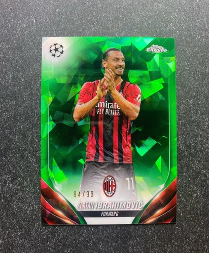 2023-24 TOPPS Chrome Sapphire AC MILAN LEGEND ZLATAN IBRAHIMOVIC VARIATION /99