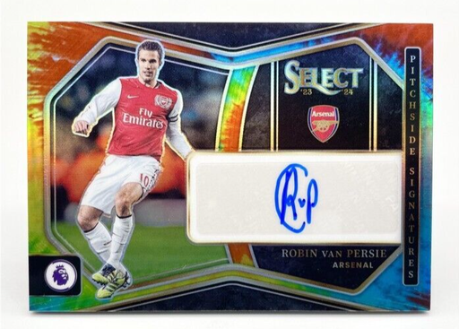 [TC06123] 2023-24 Panini Select EPL Arsenal Legend Robin Van Persie Tie-Dye Autograph /7