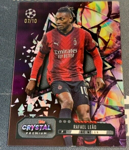 [TC05891] 2023-24 Topps Crystal Premium UEFA AC MILAN Rafael Leao 7/10