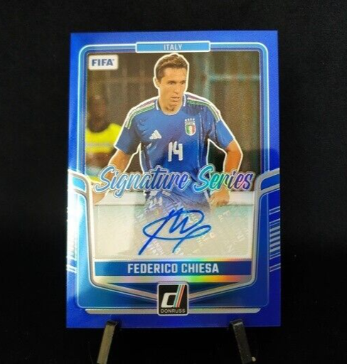 [TC06243] 2024-25 Panini Donruss Soccer ITALY FEDERICO CHIESA Team Blue Auto /99 Liverpool