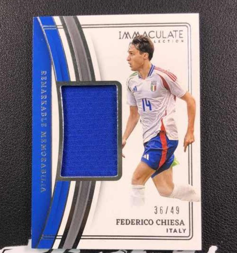 [TC06149] 2023-24 Panini IMMACULATE Soccer ITALY FEDERICO CHIESA RELIC /49 Liverpool