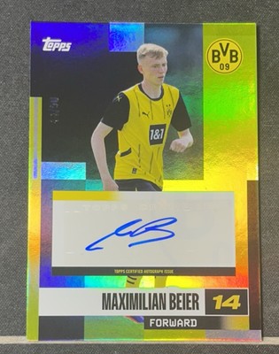[TC06309] 2024-25 Topps Dortmund Team Set Maximilian Beier  Gold Autograph /50