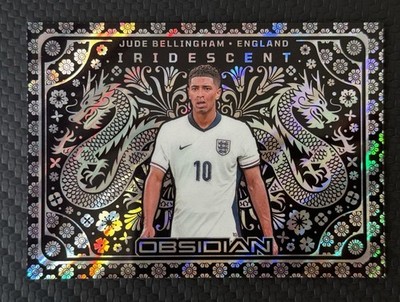 [TC06664] 2024-25 Panini OBSIDIAN SOCCER ENGLAND JUDE BELLINGHAM IRIDESCENT SSP REAL MAD