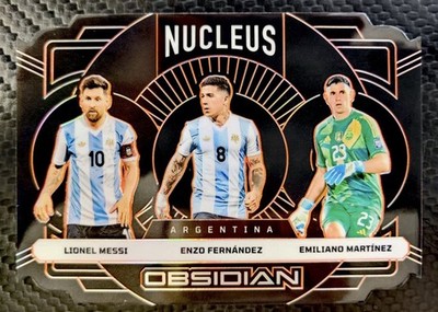 [TC06675] 2024-25 Panini OBSIDIAN SOCCER Argentina Nucleus LIONEL MESSI Enzo Emiliano /75