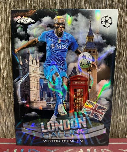 [TC05111] 2023-24 TOPPS Chrome UEFA NAPOLI FC Victor Osimhen BLACK LAVA 🖤
