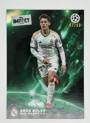 [TC05298] 2023-24 Topps IMPACT UEFA REAL MADRID ARDA GULER 🇹🇷 47/99